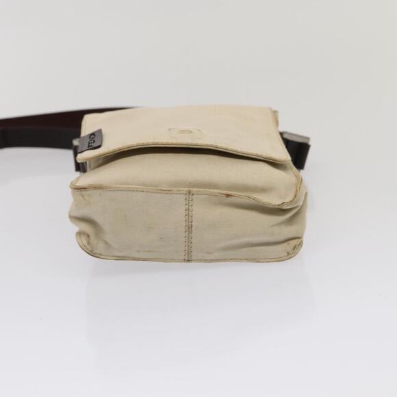 FENDI Canvas Shoulder Bag Beige - Picture 9 of 14